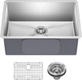 KRAUS Standart PRO 26-Inch 16 Gauge Undermount Single Bowl Stainless Steel Kitchen Sink, KHU100-26
