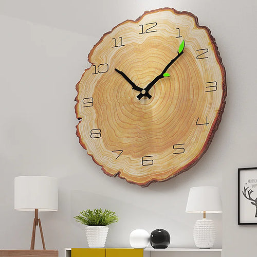 Charming Vintage Wooden Wall Clock - Perfect Rustic Decor for Home, Office, or Cafe