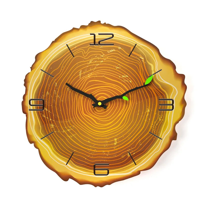 Charming Vintage Wooden Wall Clock - Perfect Rustic Decor for Home, Office, or Cafe
