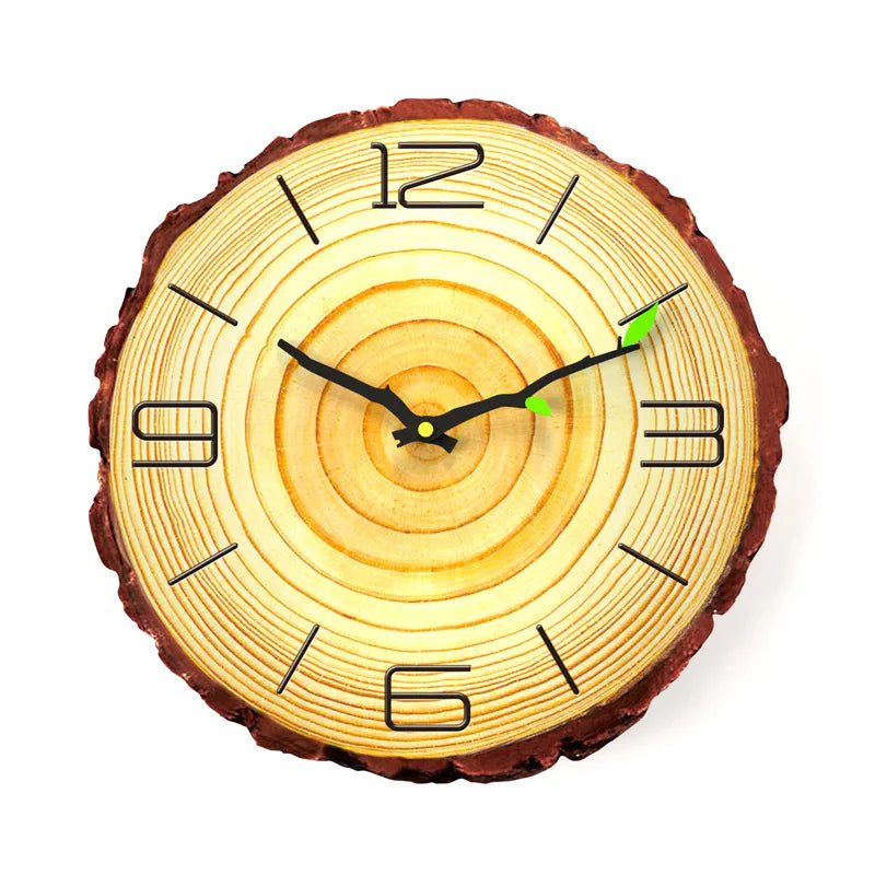 Charming Vintage Wooden Wall Clock - Perfect Rustic Decor for Home, Office, or Cafe