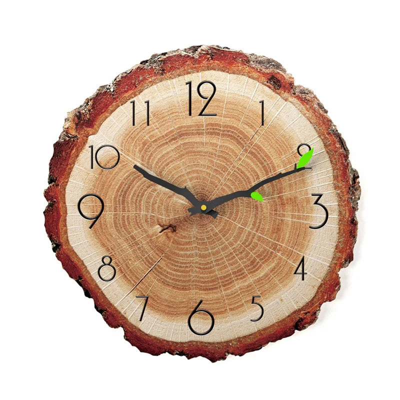 Charming Vintage Wooden Wall Clock - Perfect Rustic Decor for Home, Office, or Cafe