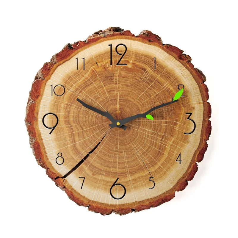 Charming Vintage Wooden Wall Clock - Perfect Rustic Decor for Home, Office, or Cafe