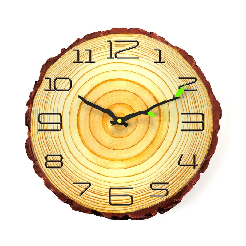 Charming Vintage Wooden Wall Clock - Perfect Rustic Decor for Home, Office, or Cafe