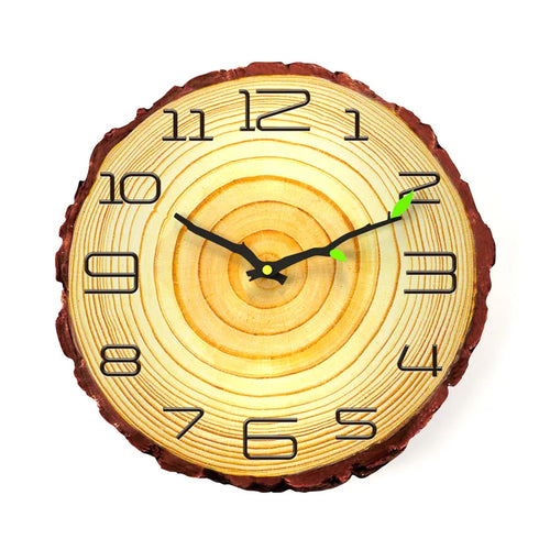 Charming Vintage Wooden Wall Clock - Perfect Rustic Decor for Home, Office, or Cafe