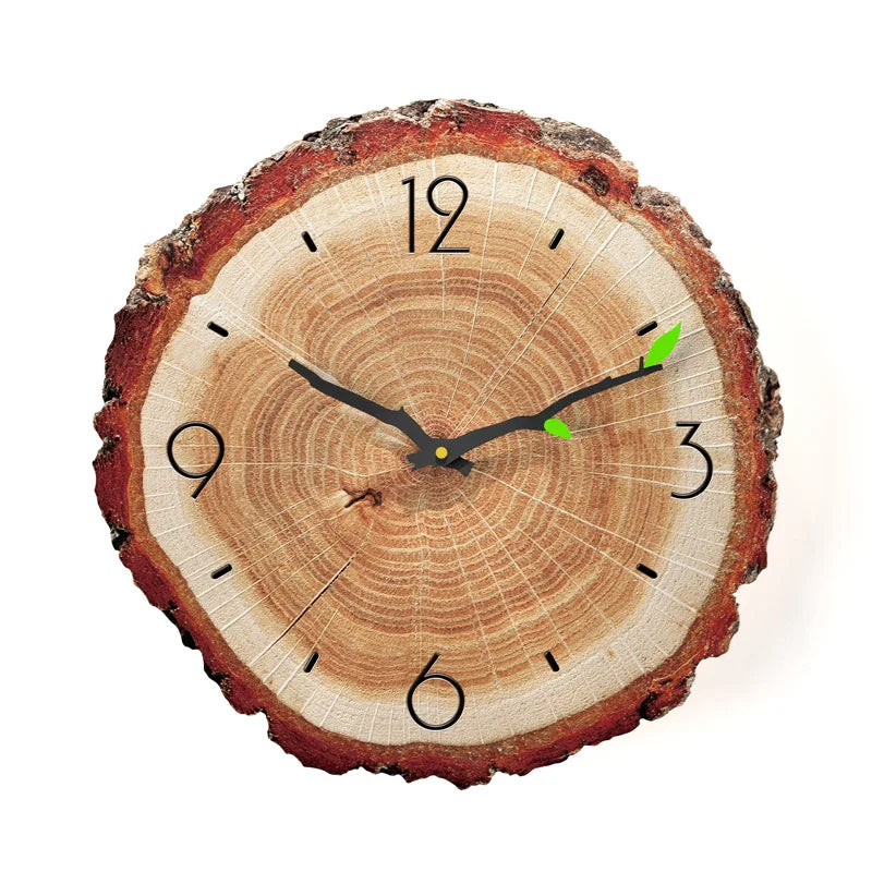 Charming Vintage Wooden Wall Clock - Perfect Rustic Decor for Home, Office, or Cafe