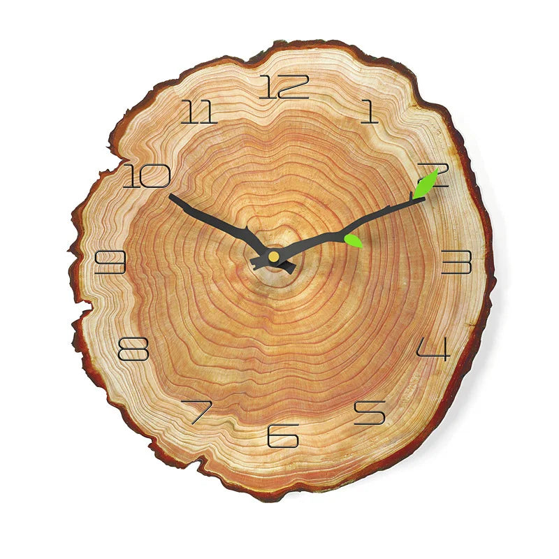 Charming Vintage Wooden Wall Clock - Perfect Rustic Decor for Home, Office, or Cafe