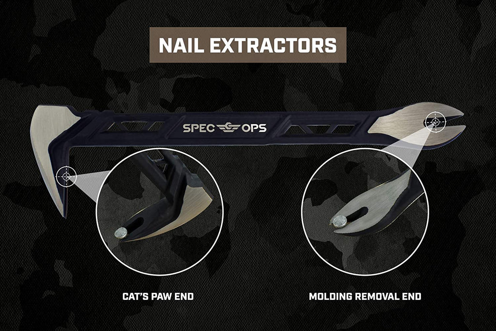 Tools Nail Puller Cats Paw Pry Bar for Prying, Demolition & Nail Pulling, High-Carbon Steel, 10 Inch